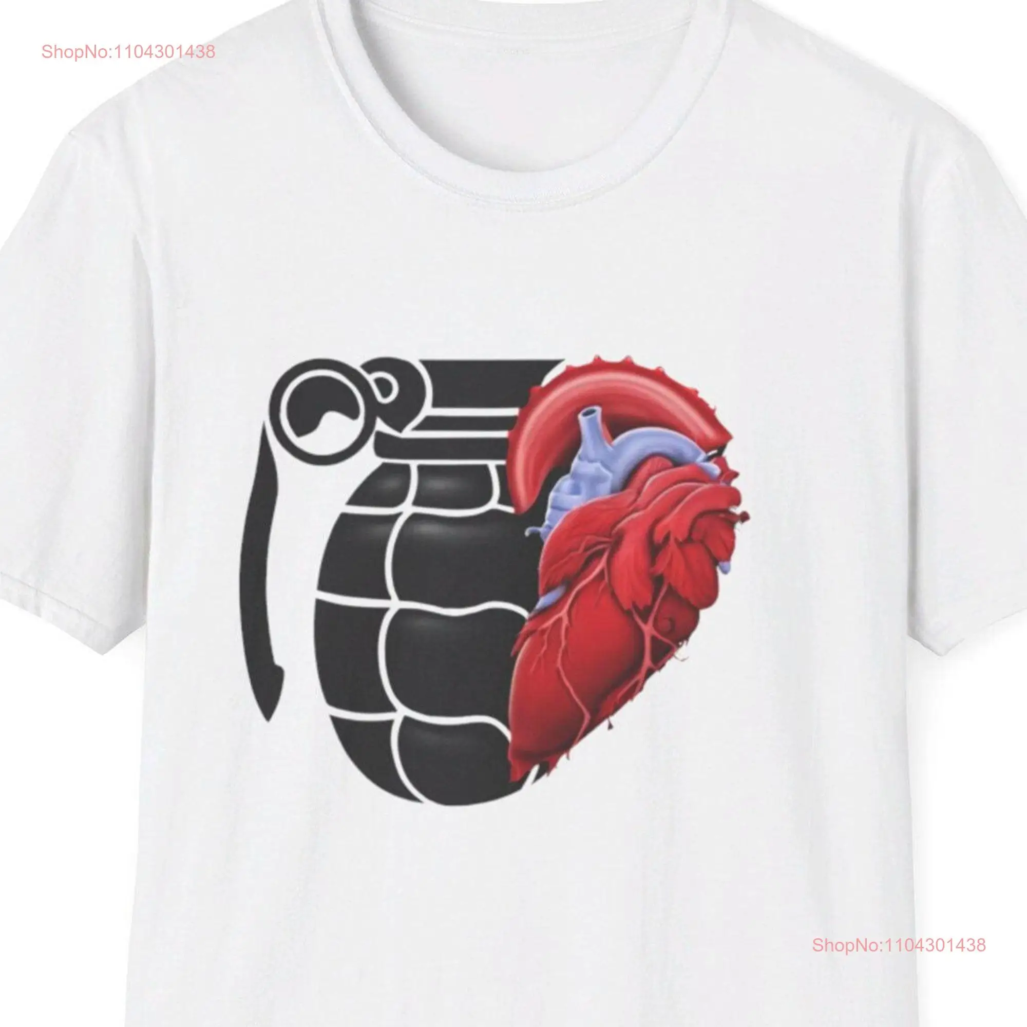 Cool Heart Pomegranate T Shirt Special Edition and Hoope long or short sleeves