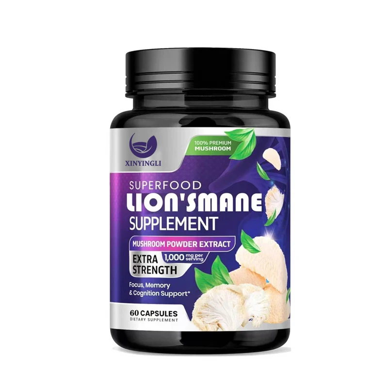 

Lions Mane supplement, 1000mg per serving, extra strength Lion Mane Mushroom - superfood, immune health support
