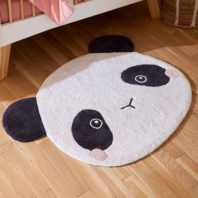 Animal Patterns Carpets for Living Room Cute Panda Bedroom Decor Carpet Thick Plush Children Floor Mat Fluffy Soft Cloakroom Rug