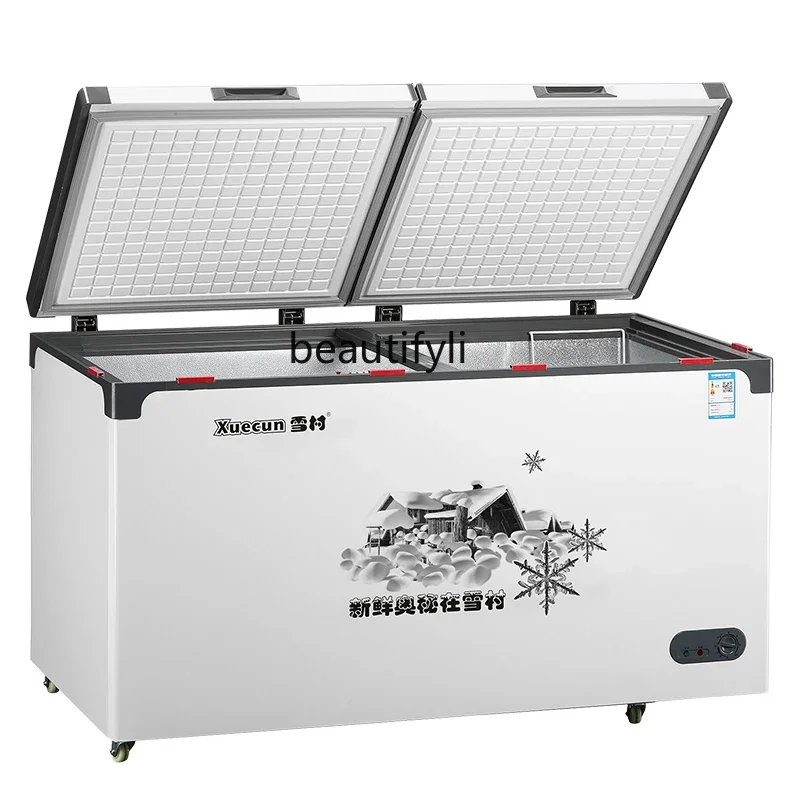 Ultra-low temperature freezer commercial negative 35 degree freezer minus 40 ° horizontal large-capacity seafood refrigerator