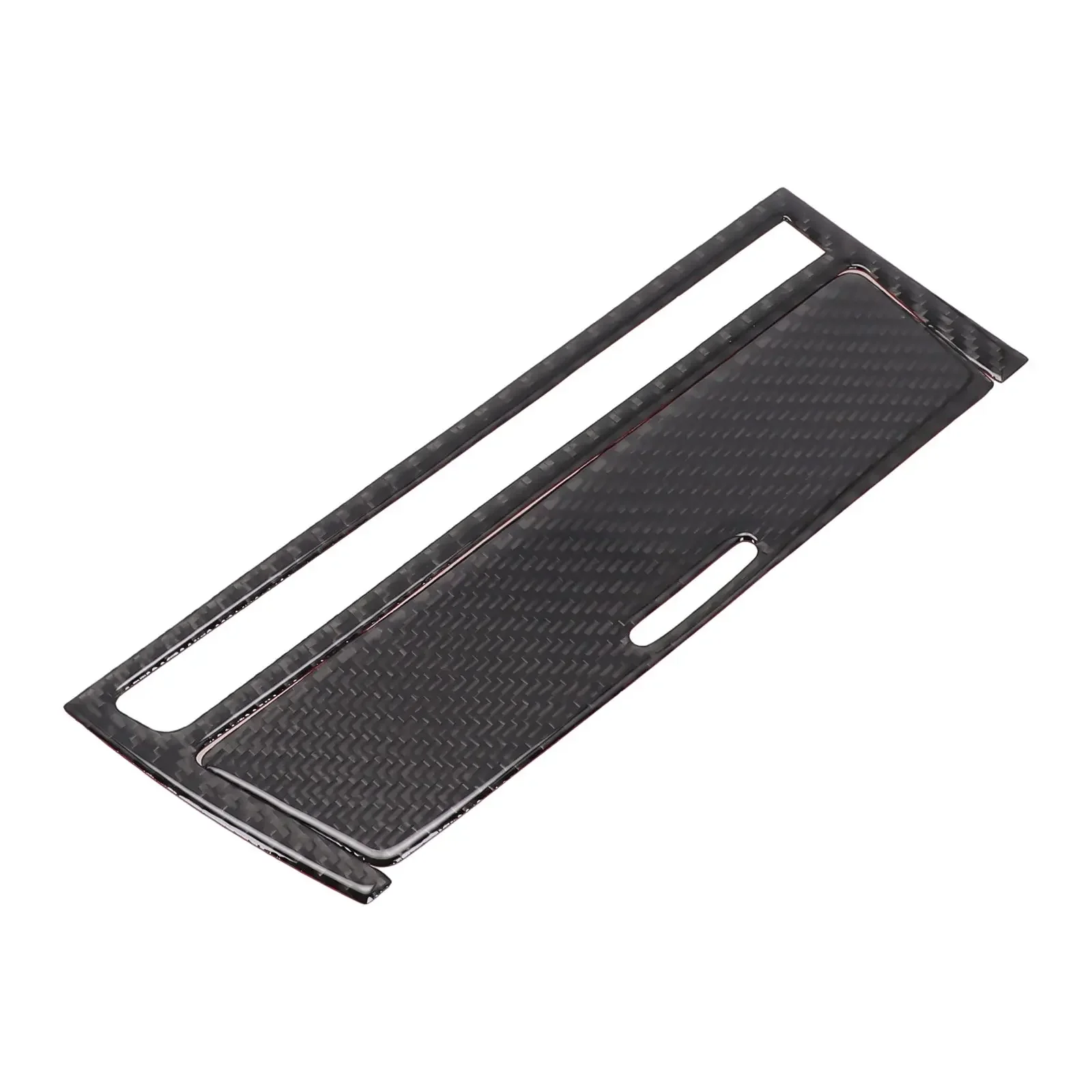 Carbon Fiber Car Interior Central Strip Cover Trim For BMW E46 3 Series Soft Touch Non Destructive Installation