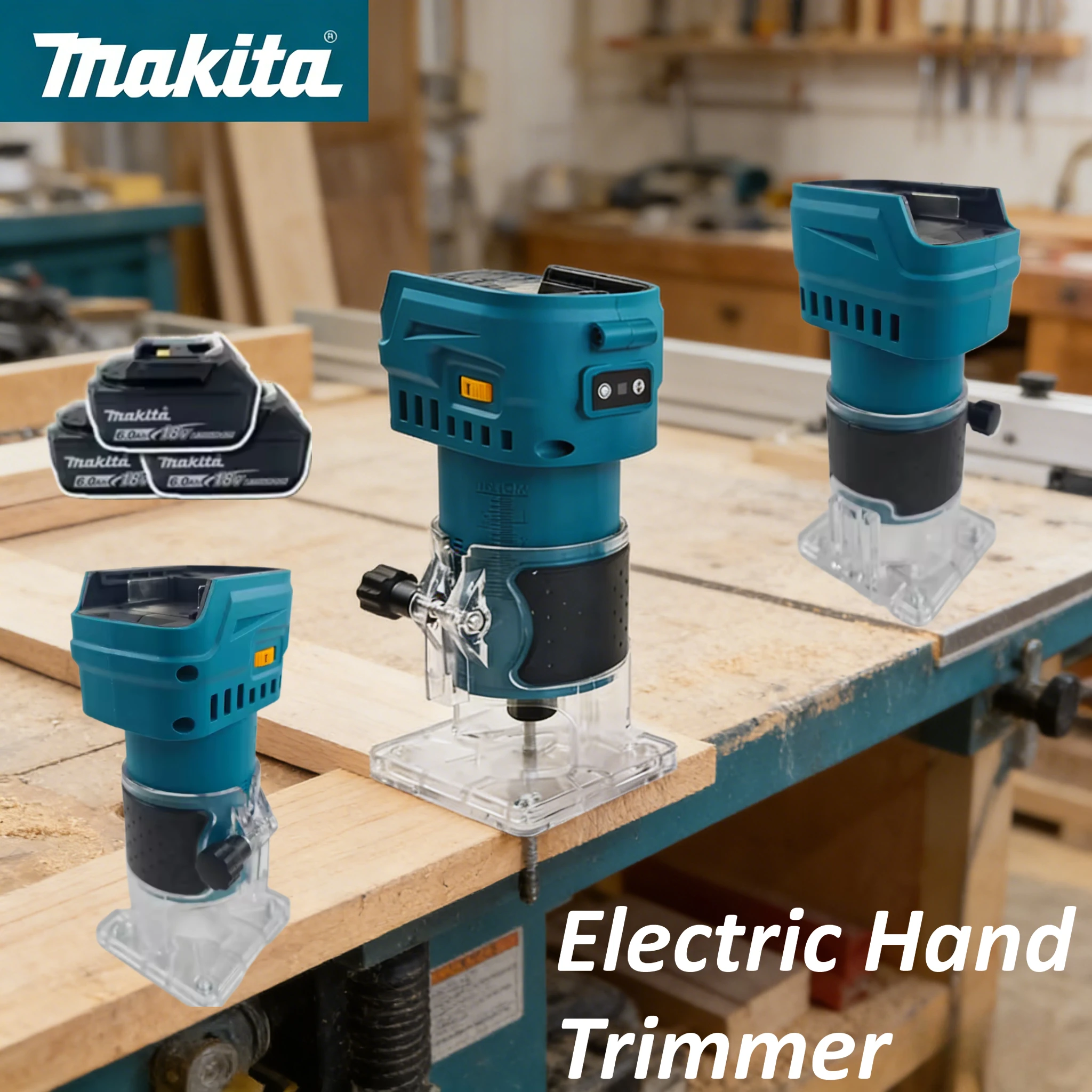 

Бесщеточная фрезерная машина Makita для обработки дерева - аккумуляторный электроинструмент на литиевой батарее