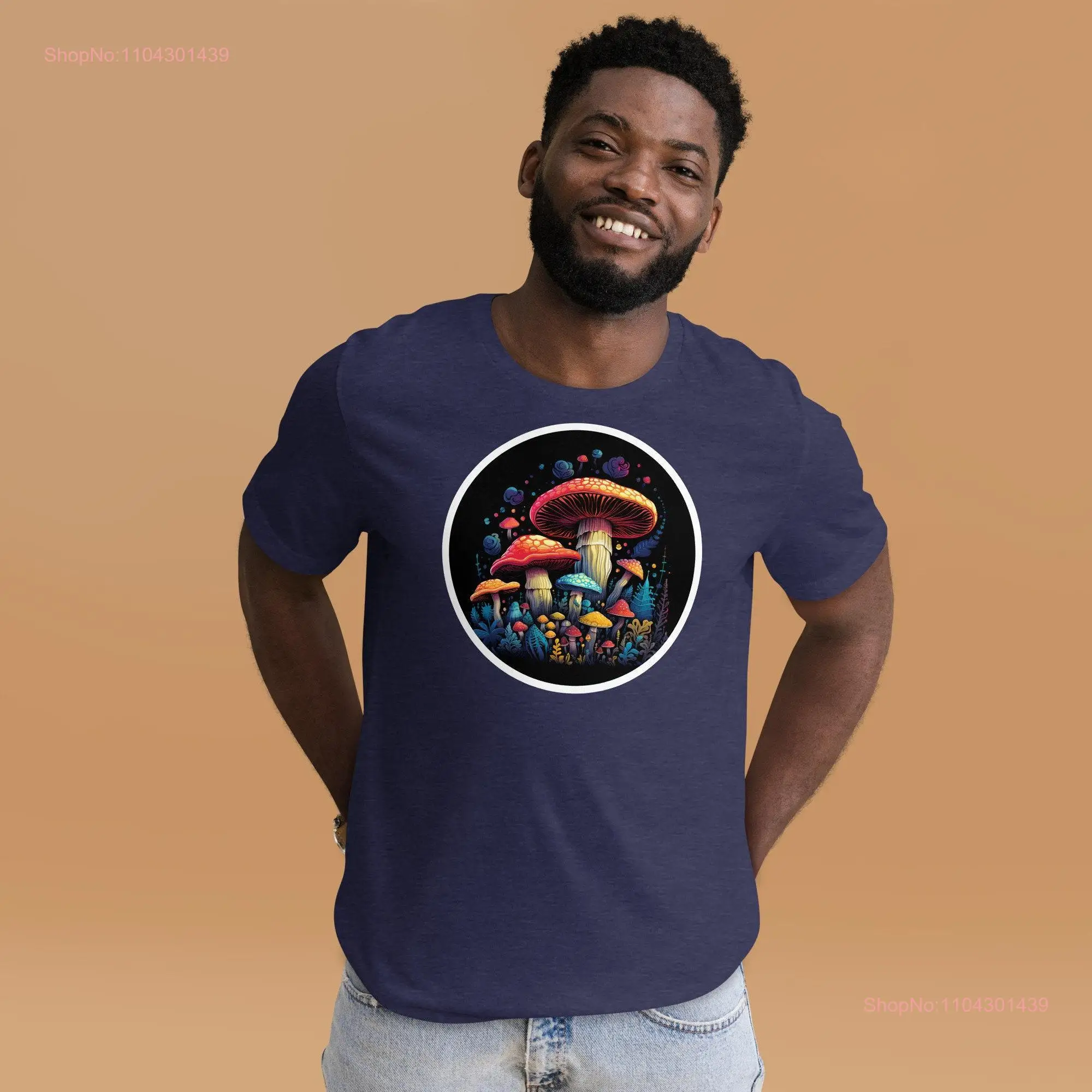 Mystic Mushrooms Existential Themes T Shirt long or short sleeves