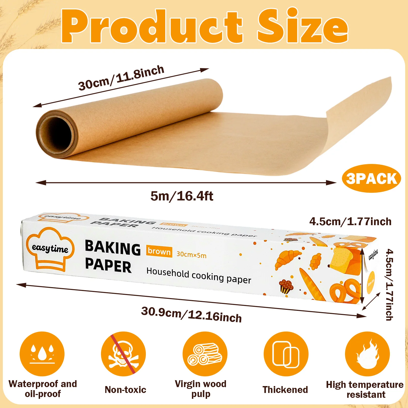 에어프라이어, 베이킹, 빵, 케이크, 쿠키, 에그 다트 - Kitchen Baking Paper 리뷰 및 가격
