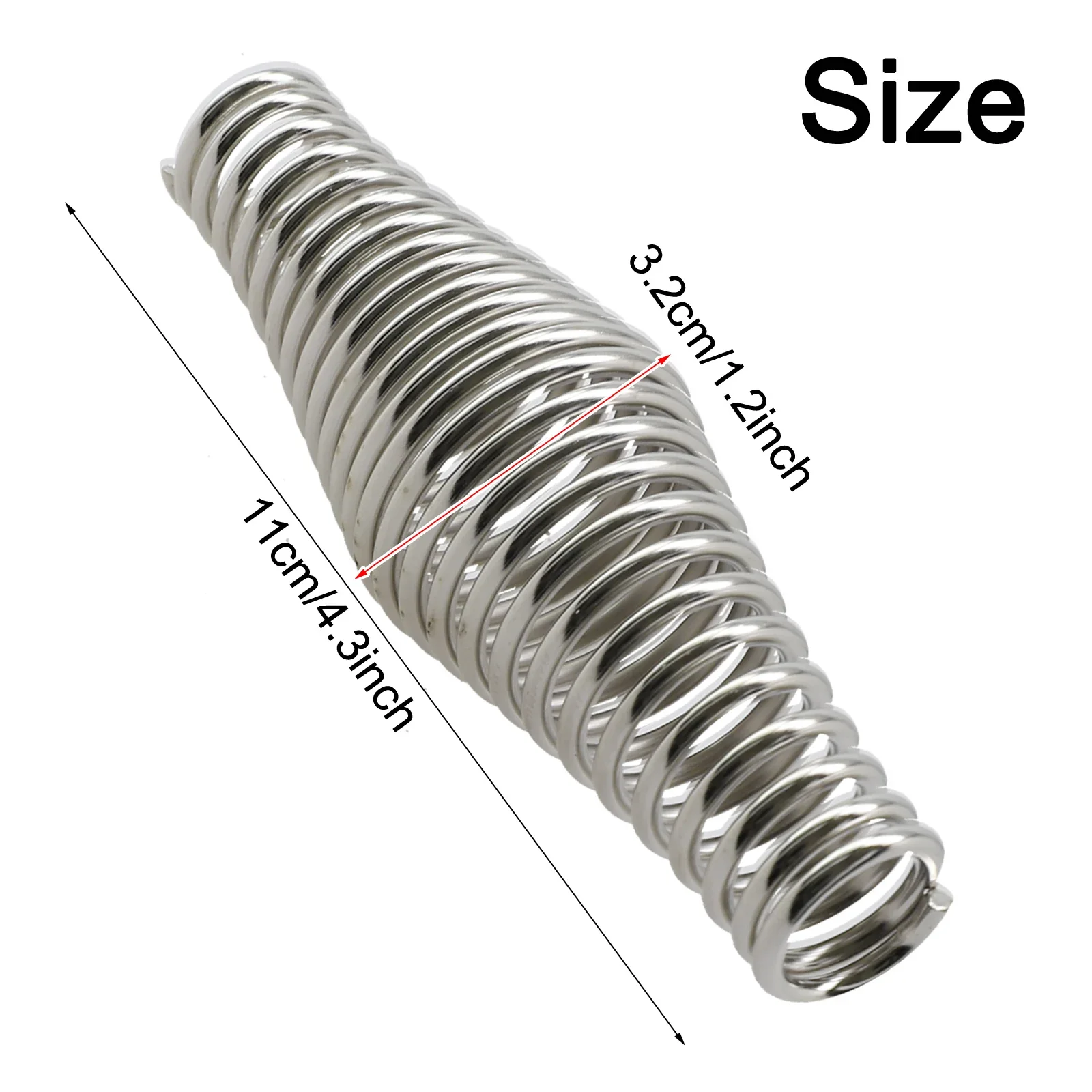 Reliable Replacement Handle Spring for Grills, Furnaces, and Fireplaces, Stainless Steel Material, 11 x 3 2 cm