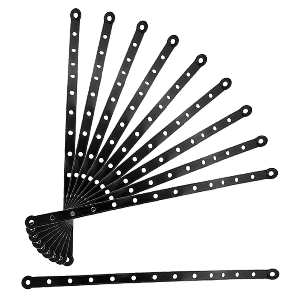20 Pcs Clothes Hangers Clothing Connector Strips Display Black Accessories Hanging
