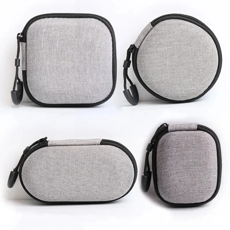 Portable Earphone Storage Bag Data Cable Organizer Multifunctional Digital Gadgets Hard Case Charger U Disk Protective Cover