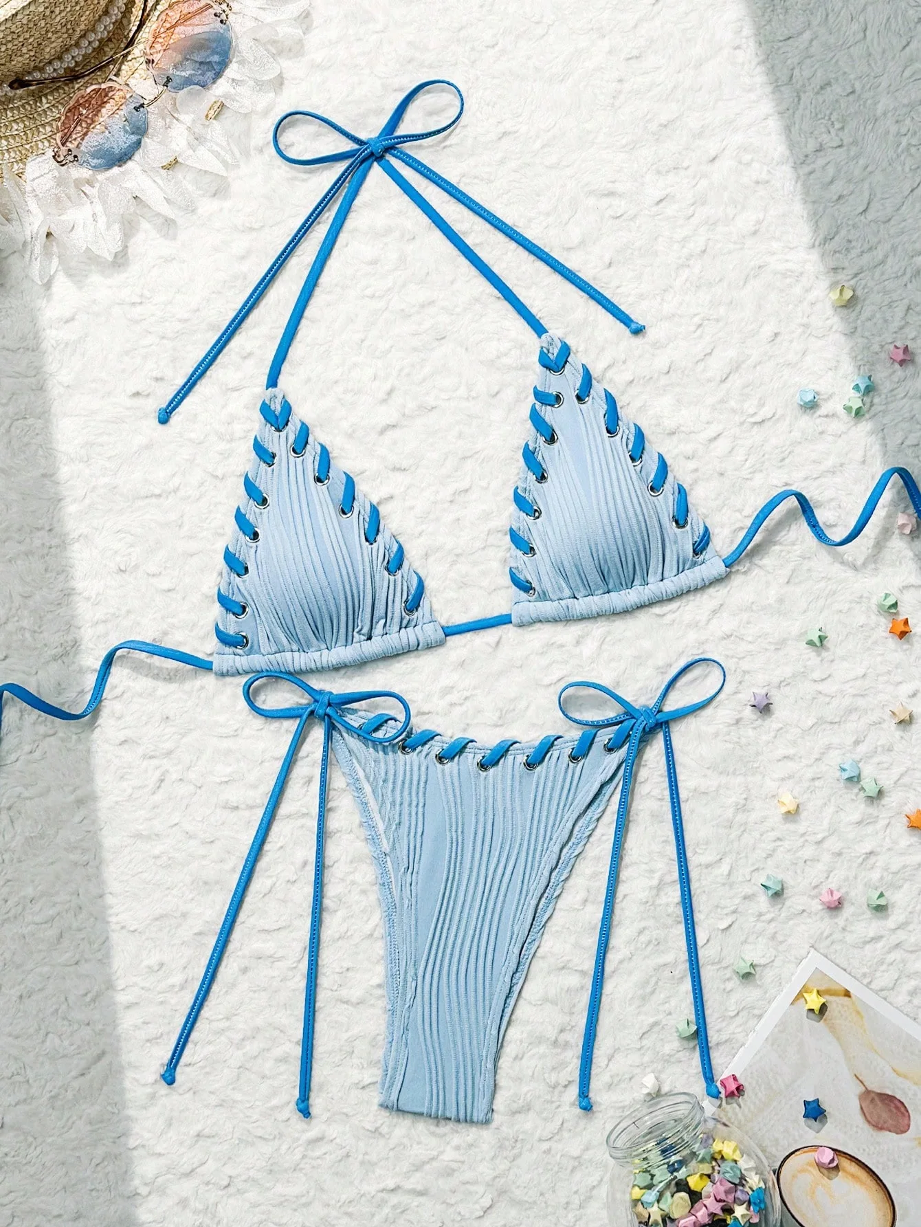 بيكيني المرأة 2025 جديد مثير ملابس السباحة عطلة الشاطئ ثوب السباحة مثير مجموعة البكيني Highwaist #4