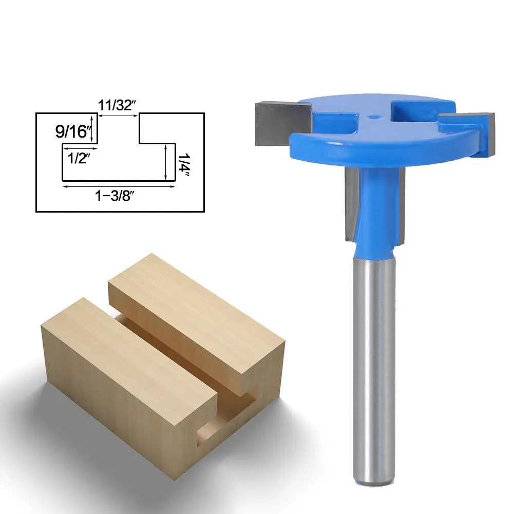 

1PC 6MM Shank Milling Cutter Wood Carving T-Slot Milling Cutter Router Bit Woodworking Milling Cutter For Wood Tools