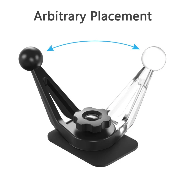 IBudim Supporto per telefono cellulare per auto regolabile a 360 gradi Base per supporto per telefono per auto a gravità Supporto per staffa per telefono cellulare con magnete