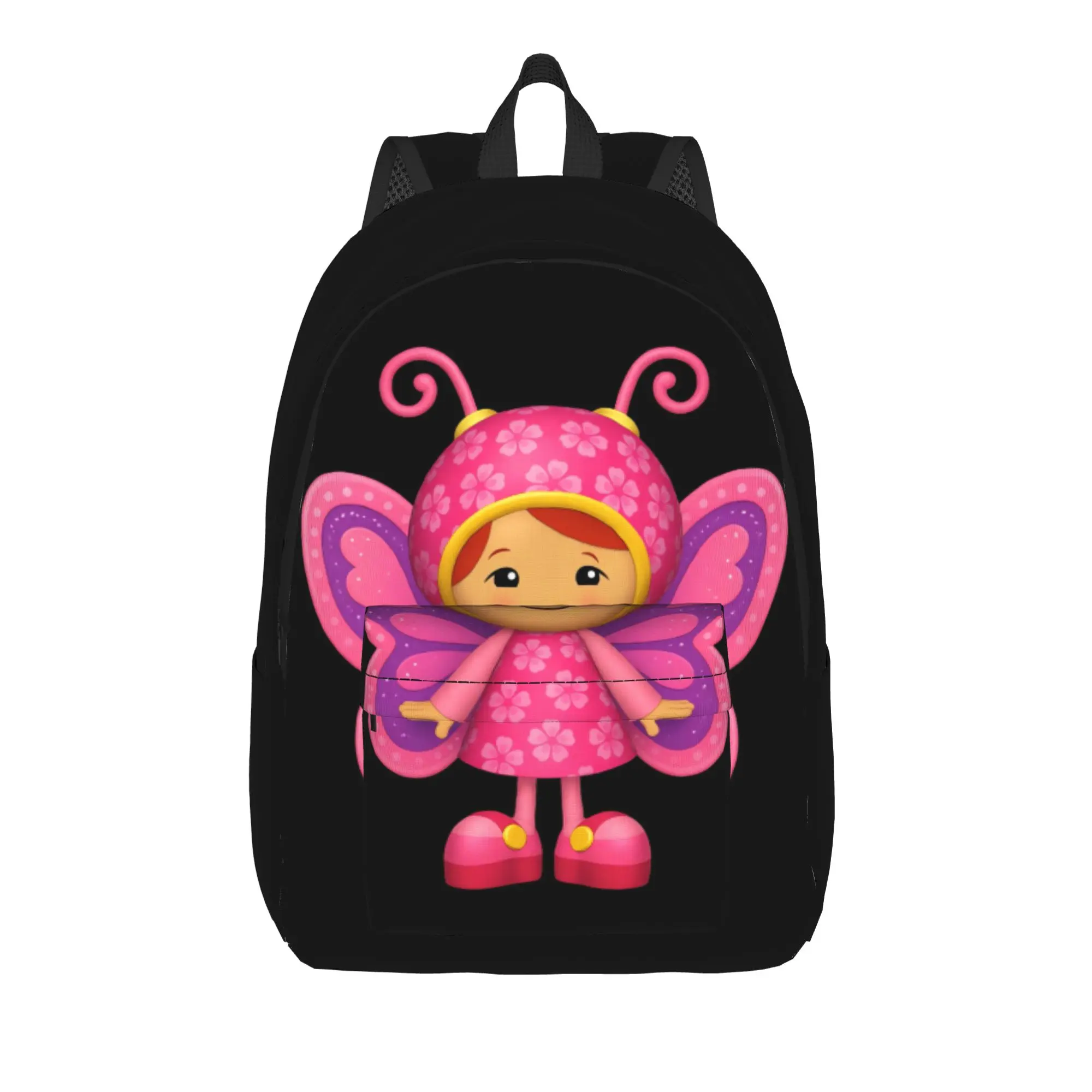 Pink Butterfly Team Umizoomi Backpack  Travel Backpacks Boy Girl Casual School Bags Designer Breathable Rucksack