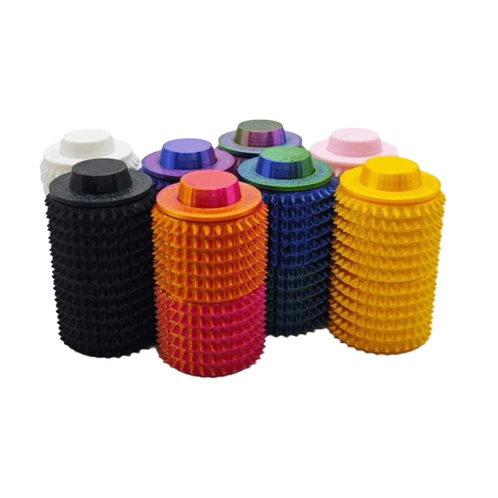 لعبة جريبي صغيرة جديدة قابلة للدوران لتخفيف التوتر بطباعة ثلاثية الأبعاد لعبة حسية فريدة من نوعها مع تدليك شائك لتخفيف الضغط بأطراف الأصابع