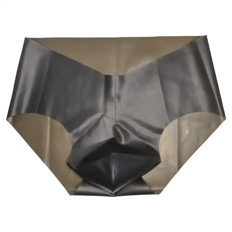 Latex Convex Pouch Underwear Men's Sexy Transparent Rubber Briefs Seamless Hot Youth Lingerie Трусы Мужские Calzoncillos Hombre