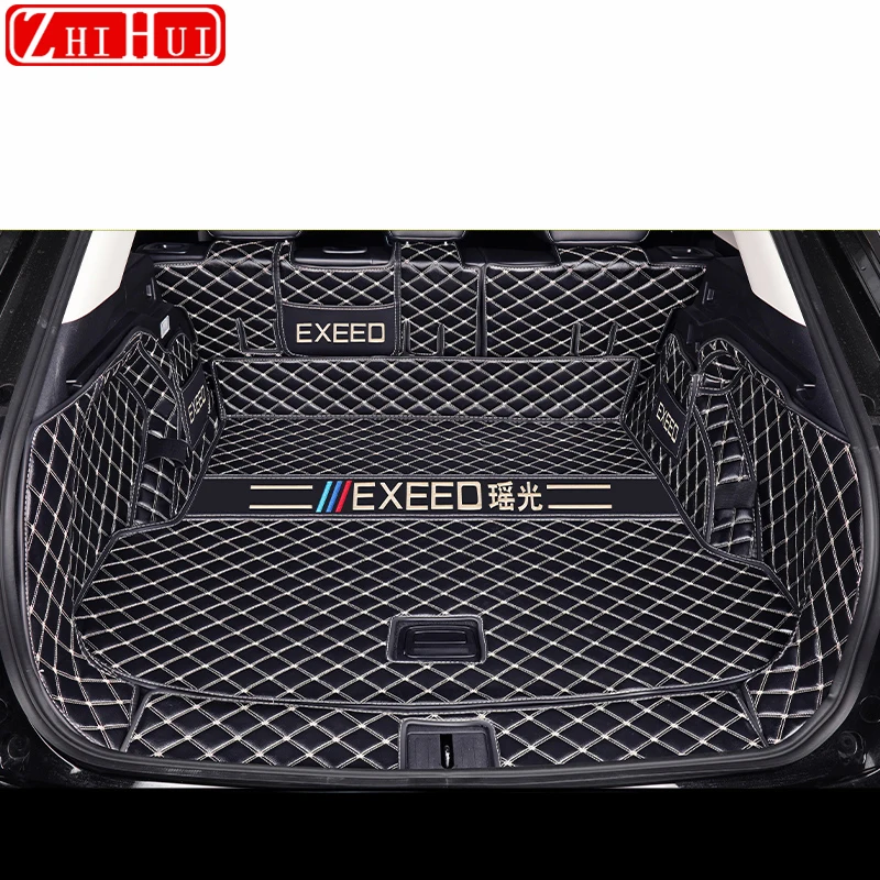 For Chery EXEED RX 2023 2024 Car Styling Trunk Protection PU Leather Mat Catpet Cover Part Auto Modification Accessories