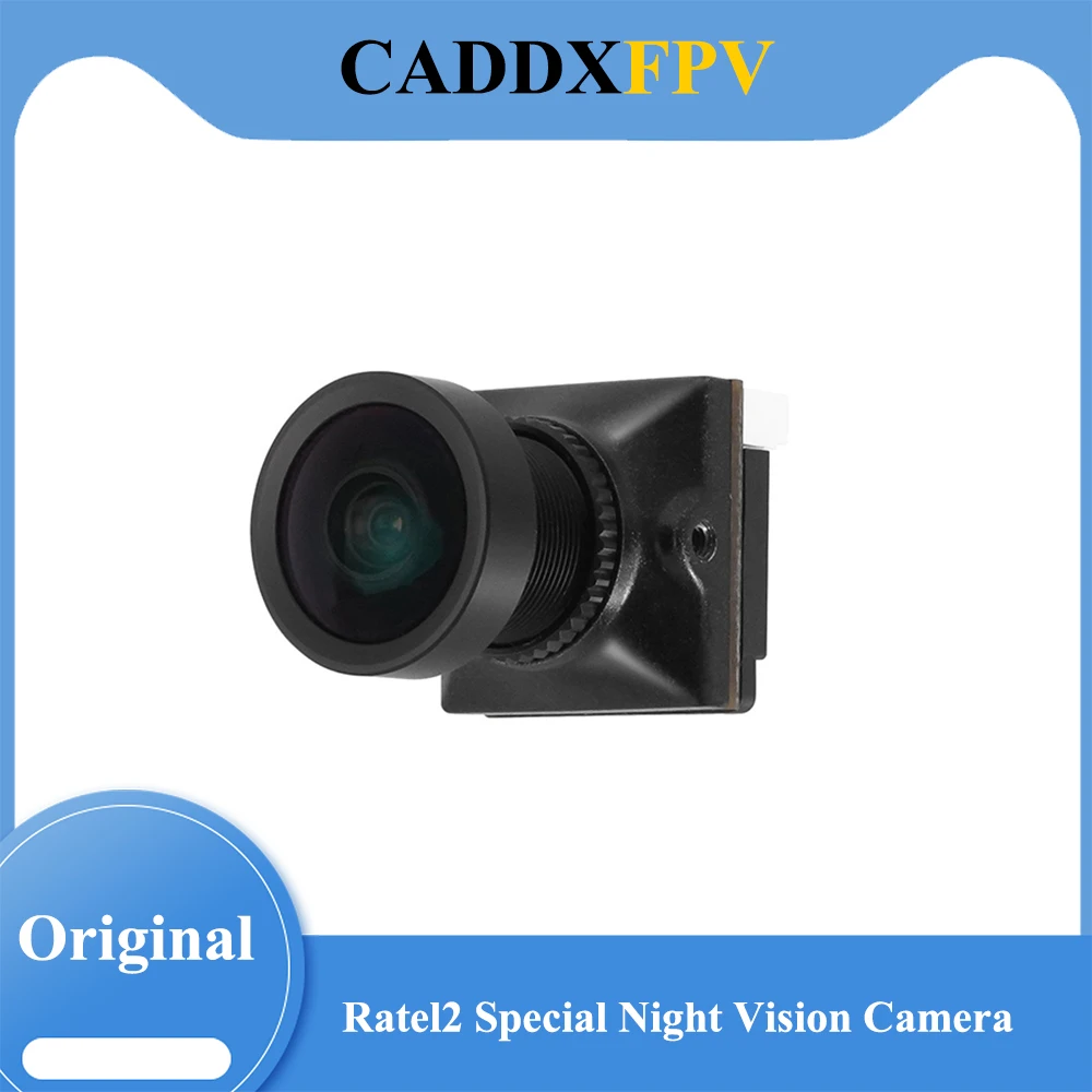 

CADDXFPV Ratel2 Special Night Vision Camera Analog-Caddx 1500TVL 8Mega /F1.2 Lens 16:9 / 4:3 (variable) for FPV