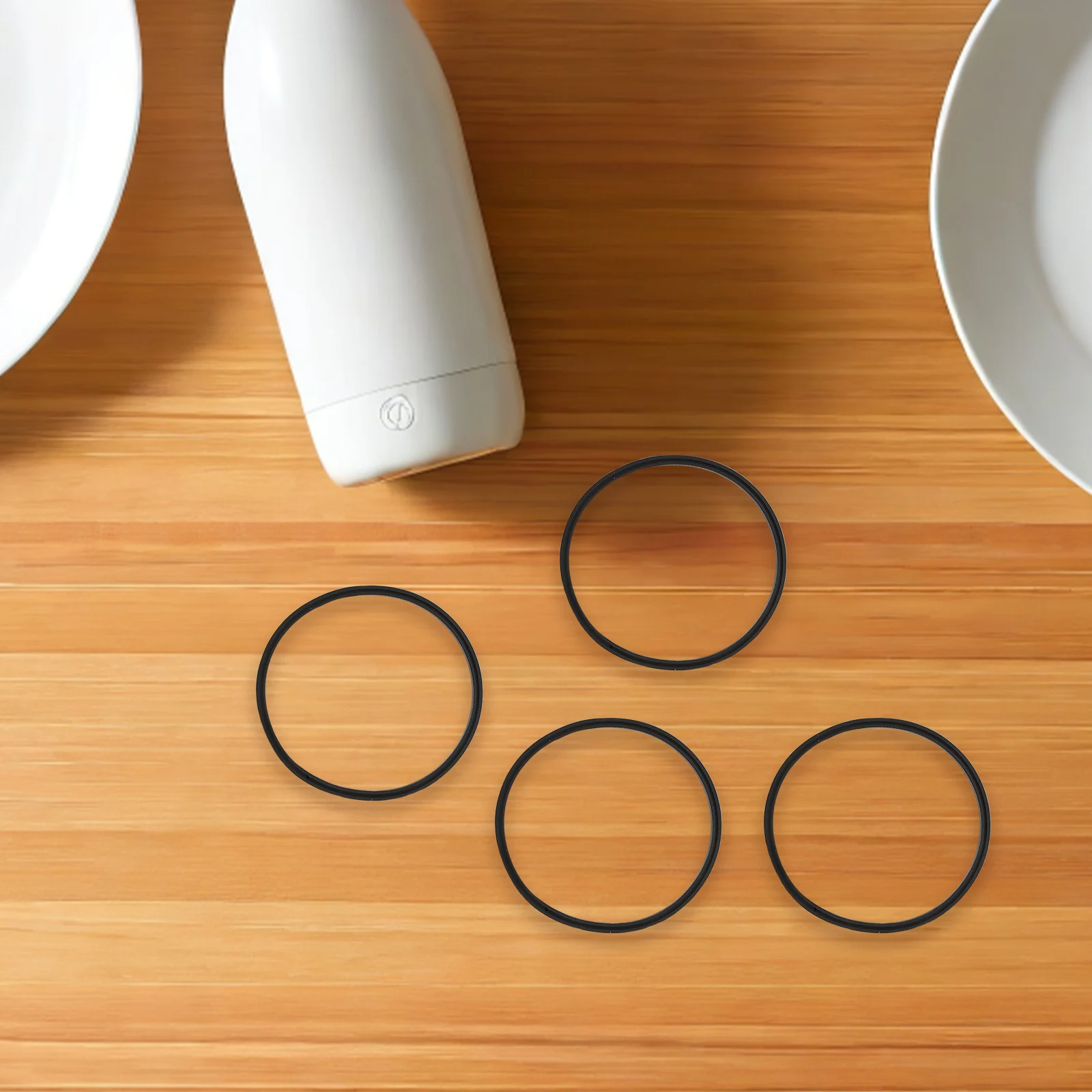 

6Pcs Water Bottle Seal Gasket Replacement - 2.59 Inch Silicone Leak Proof Ring for Travel Mug Lid - Universal Fit Tumbler