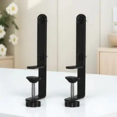 2 قطعة حامل Pegboard سطح المكتب حامل من الفولاذ الكربوني منظم مكتب ملحقات الألعاب منظم الحائط لوحة الخصوصية المكتبية المشبك