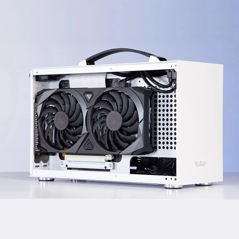 

Чехол Pccooler I100 ITX для ноутбука, мини-ПК, поддержка источника питания SFX, поддержка s i7 11700 RTX3080 PSU HTPC, ПК, игровой чехол