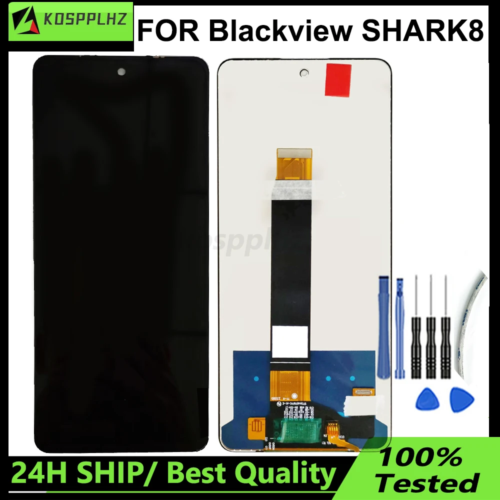 6.78\'\'New Tested For Blackview Shark 8 LCD Display Touch Screen Digitizer Assembly Repair For Blackview SHARK8 Lcd Sensor