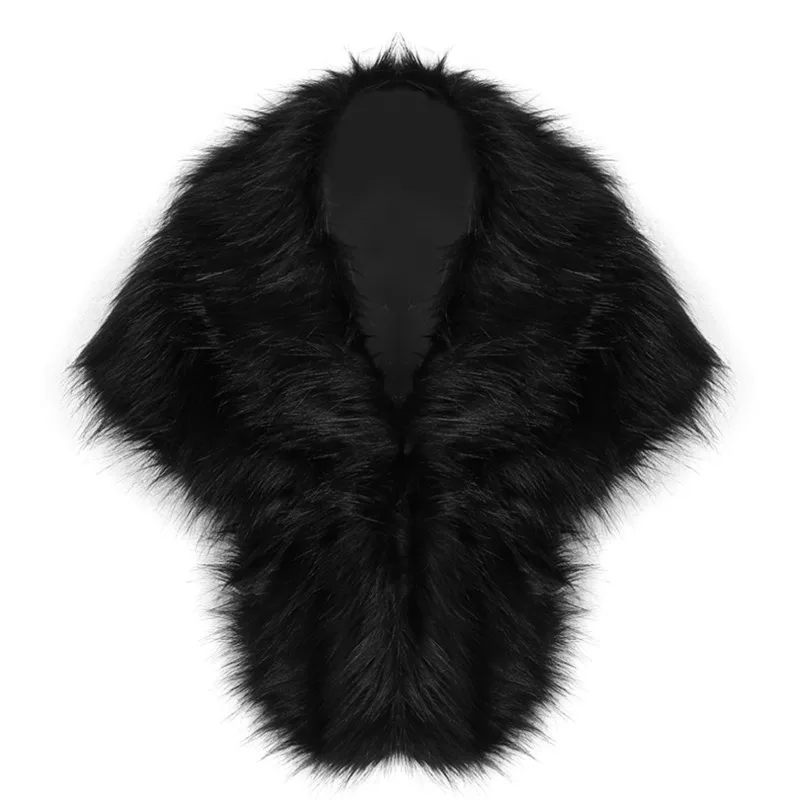 Eeonovni elegante pele emendada xale topos para mulheres moda contraste cor versátil festa topos inverno novas roupas