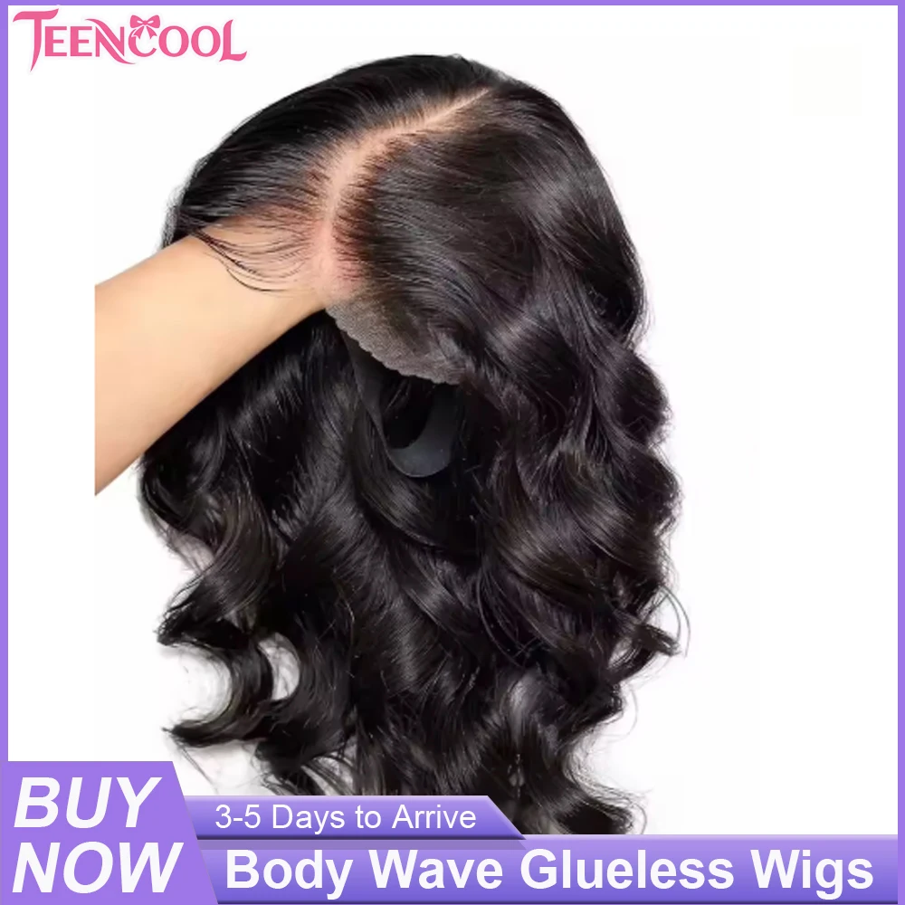 5x5 Glueless Wig Body Wave Lace Clousure Wig Human Hair Pre Plucked 200% Density Brazilian 4x4 HD Transparent Lace Frontal Wigs For Beginner-Friendly Ready to Wear