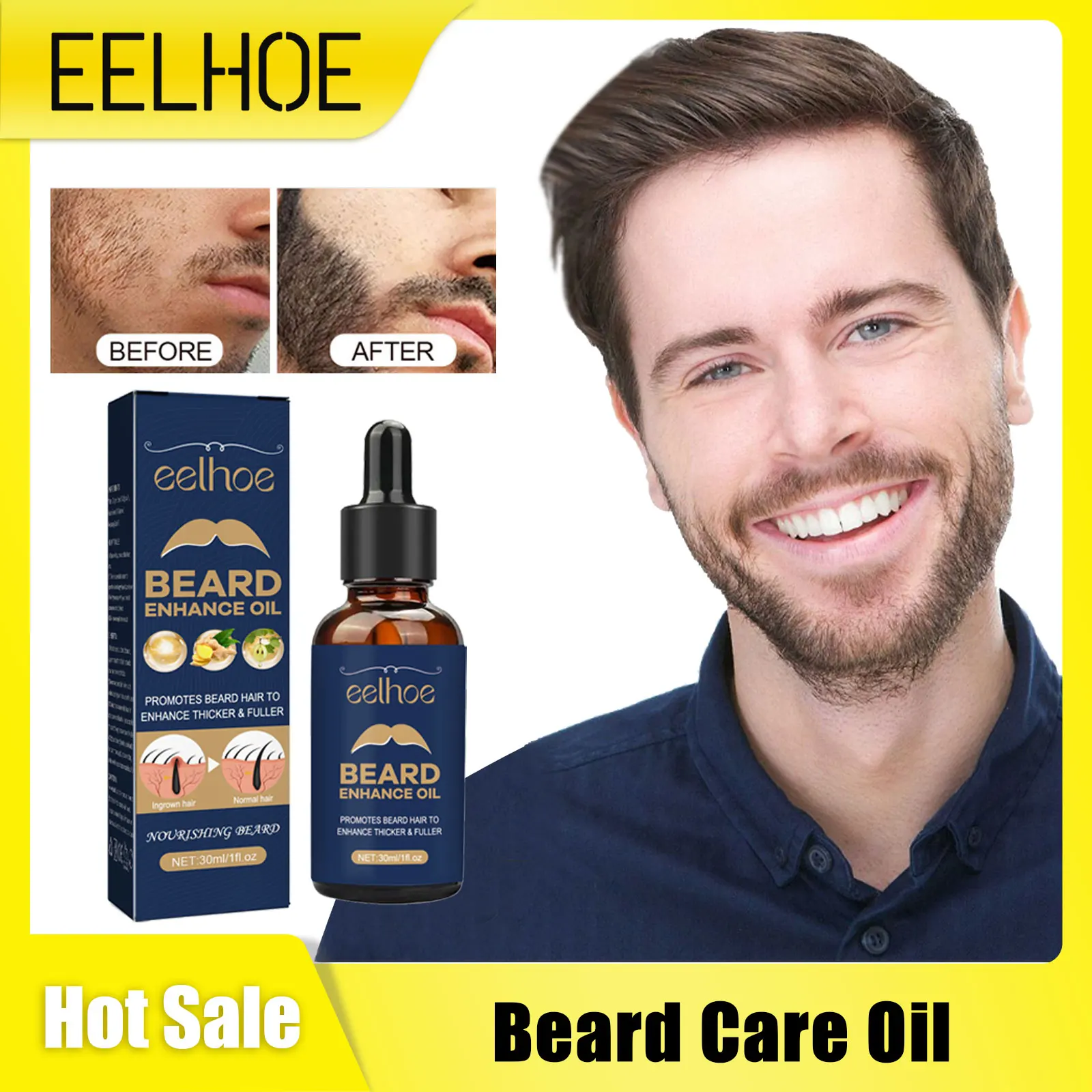 

Beard Enhance Oil Avoid Knotting Conditioning Nourishing Root Anti Hair Loss Shine Strengthen Moisturizing Mustache Regrowth Oil