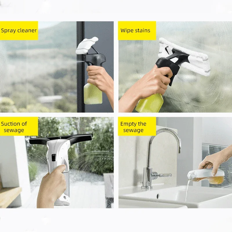 Karcher Limpia Cristal Ventanas Window Cleaner Elektryczna Myjka Do Okiencar Hogar Cleaning Tool Strong Suction Myjka Do Okien