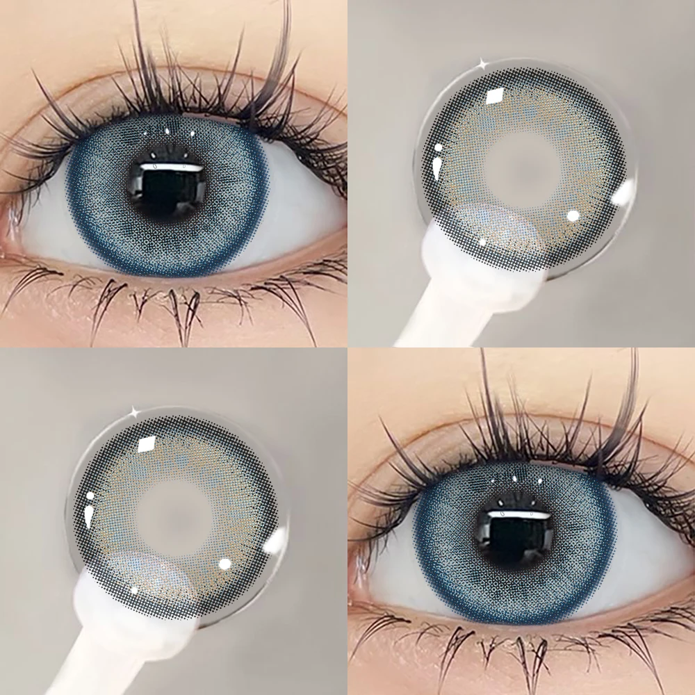 Bio-essence 1 Paar Halloween-Kontaktlinsen, Cosplay-Kontaktlinsen für die Augen, blaue Kontaktlinsen, graue Kontaktlinsen mit farbiger Linse – Detail 14
