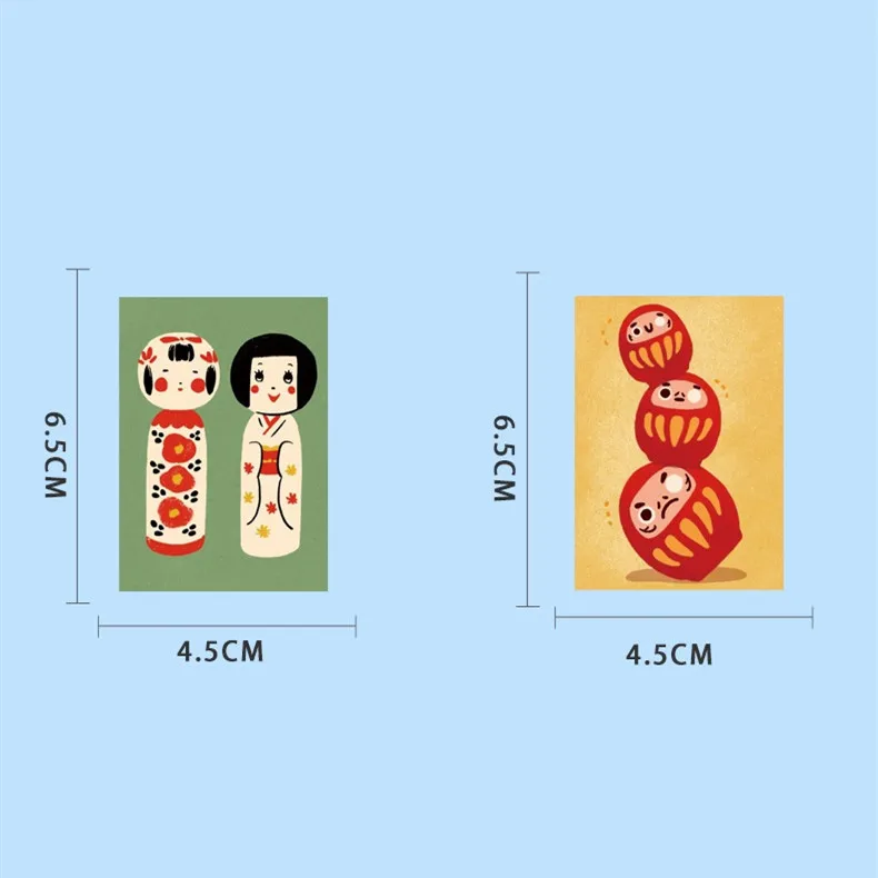 50pcs Cartoon Japanese Style Poster Stickers Refrigerator Phone Case Skateboard Computer Laptop Waterproof Decorative Stickers