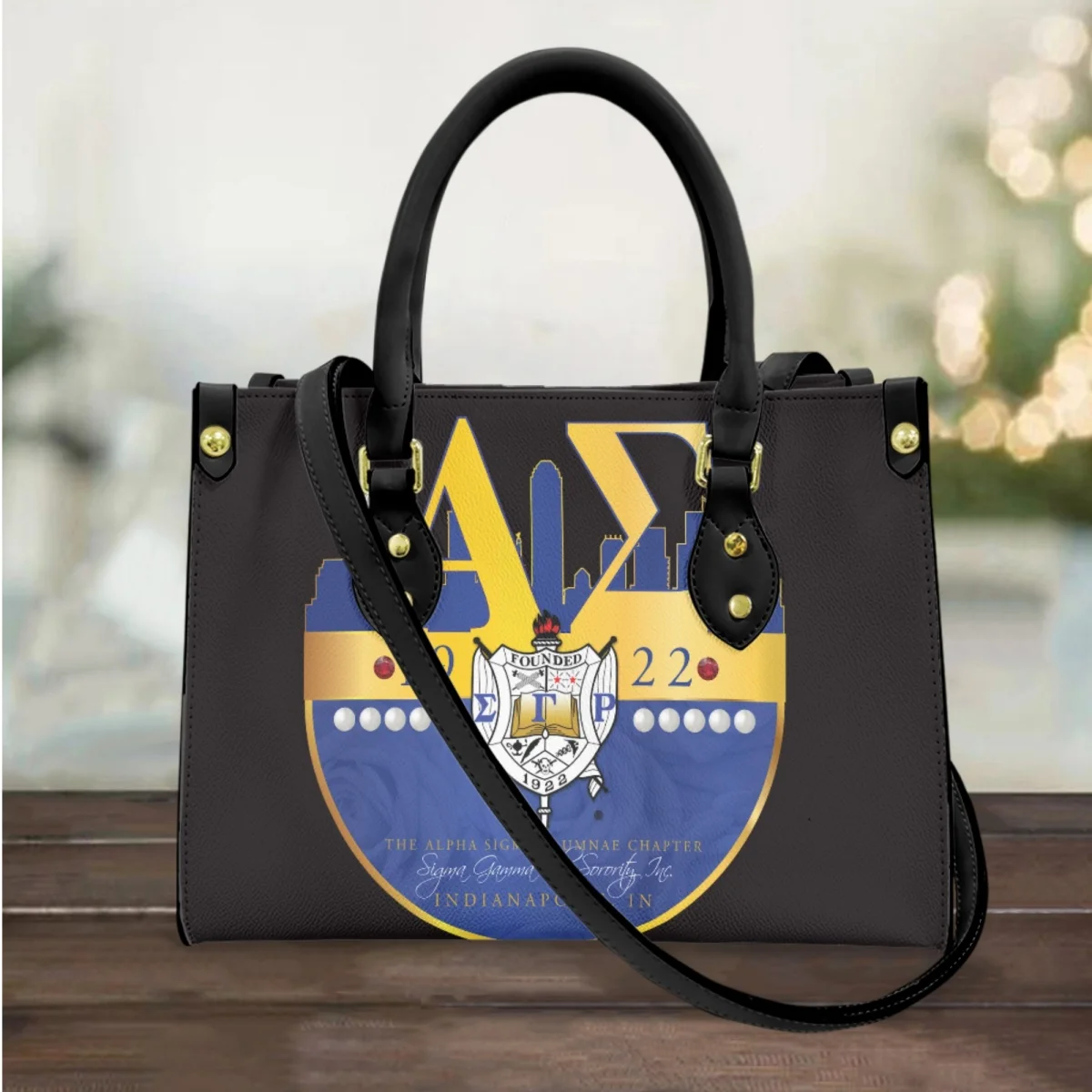 

Sigma Gamma Rho Women Handbag Luxury Leather Female Cross Body Bags Fashion Commuter Casual Messenger Bag Clutch Carteras Mujer