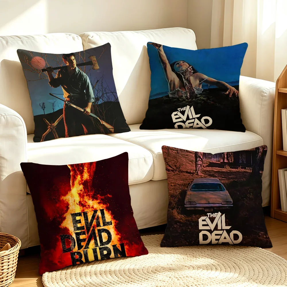 Classic Movie The E-Evil Dead-S cushion cover Soft Smooth Pillow Case Hidden Zipper Washable Decorative Couch Office Gift
