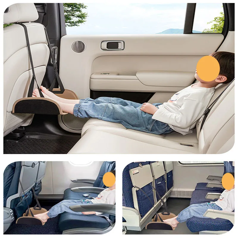 Rede portátil do pé para o carro, Almofada de descanso do curso, Essentials do voo longo, Footrests do escritório pendurados, suprimentos ajustáveis do interior do carro