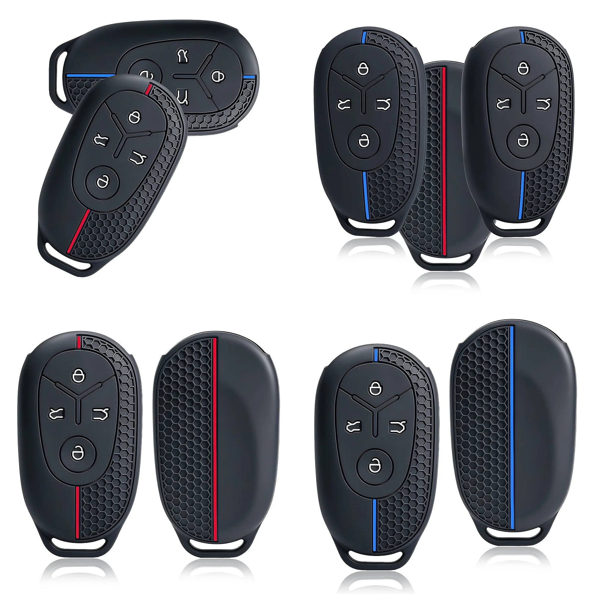 Car Key Fob Cover For Geely Star Vow Geome Emgrand X7 EX7 Coolray Auto Remote Key Shell Silicone Accessories