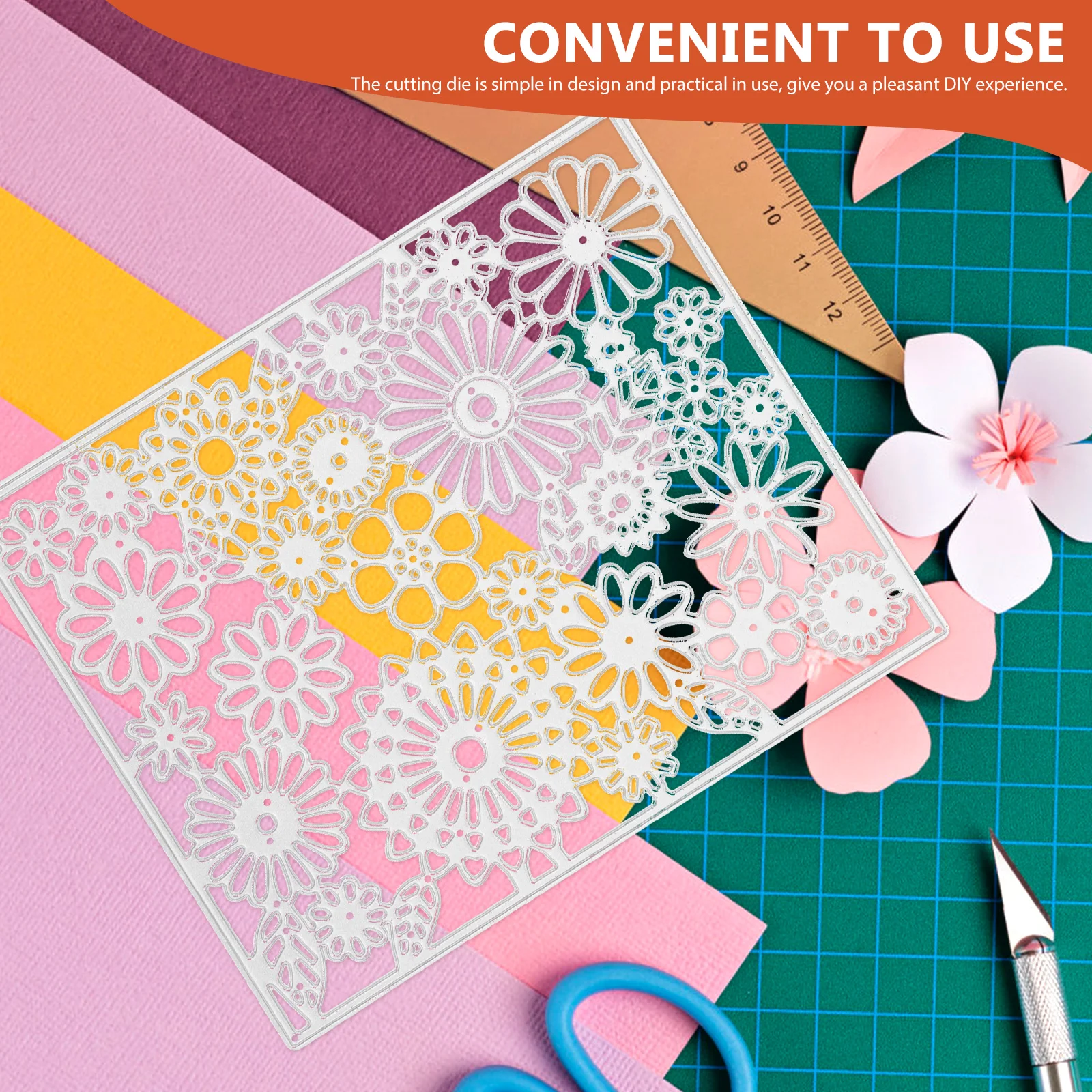 

DIY Knife Mold Cutting Flower Stencils Metal Dies for Card Making Craft Decorative Paper Small Design Storage Containers