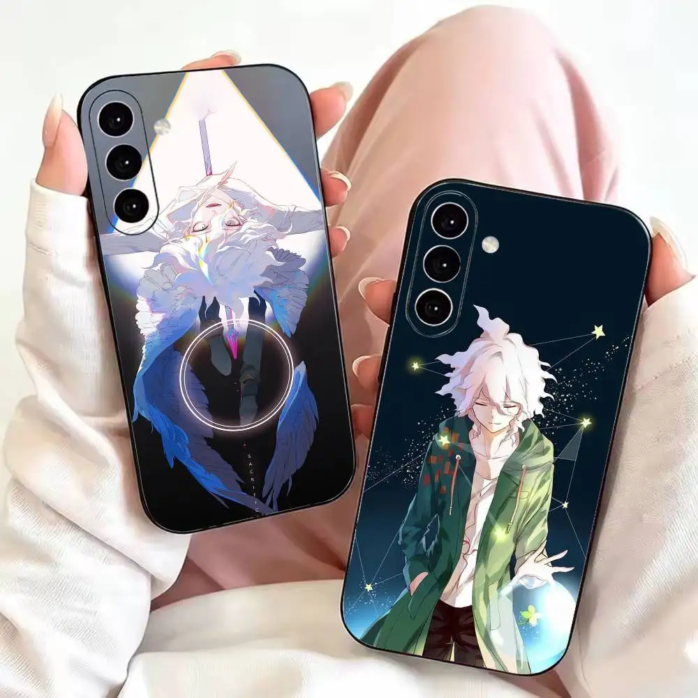 Danganronpa Nagito Komaeda Phone Case For Samsung Galaxy A73,A72,A71,A70,A53,A52,A51,Soft Silicone Black Cover
