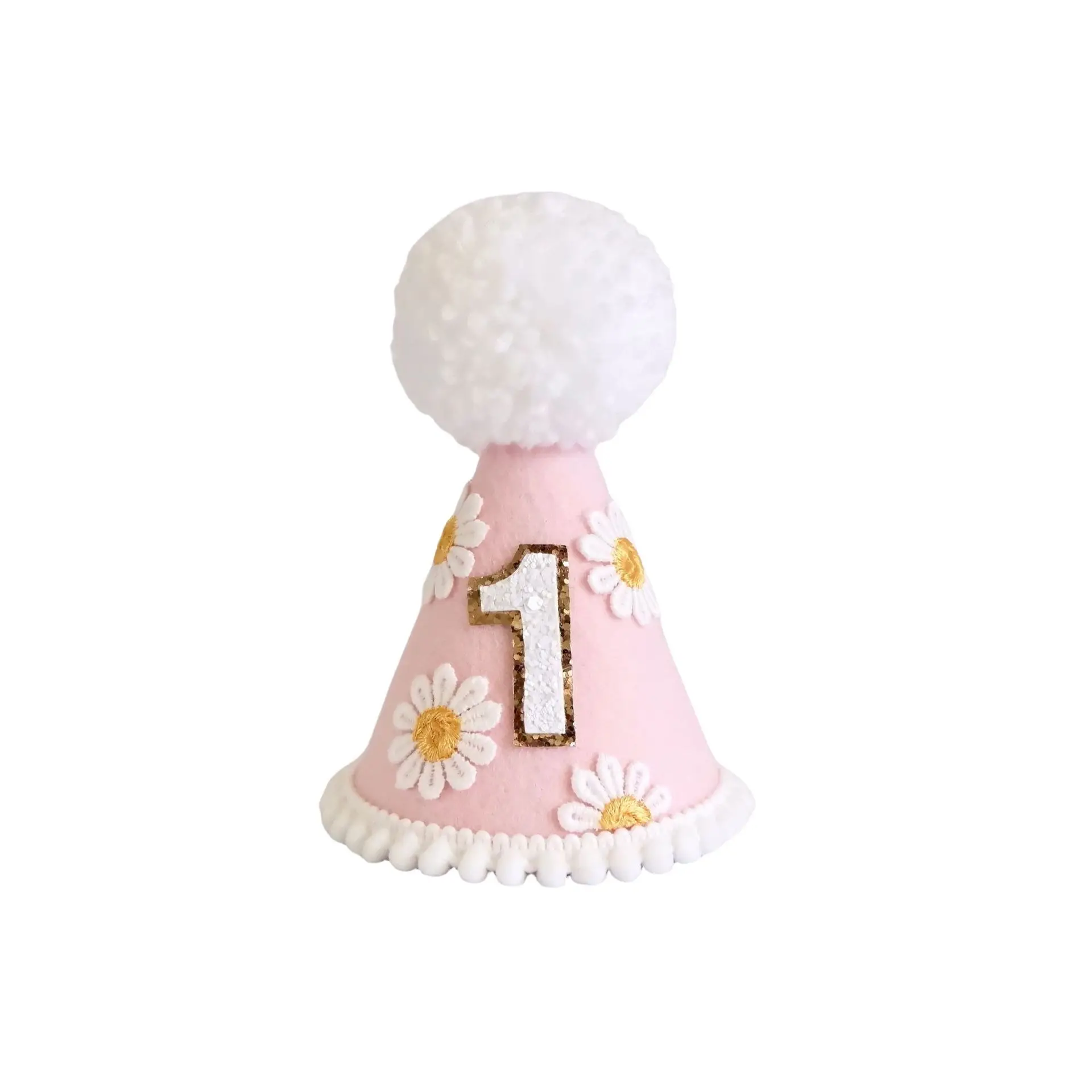 Birthday hat, children\'s bow, strawberry, daisy baby hat, birthday party supplies, photos, props, decorations, Christmas gifts