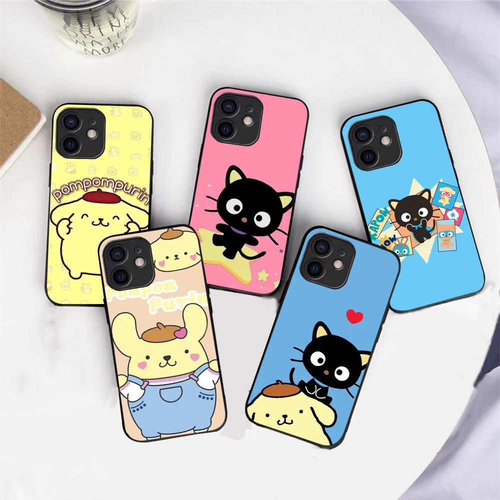 Funda de silicona SK-51 para Huawei, pomppurin chococat, Y7, Y7A, Y8P, Y8S, Y9, Y9A, Mate 20, P20, P30, P40 Lite Pro