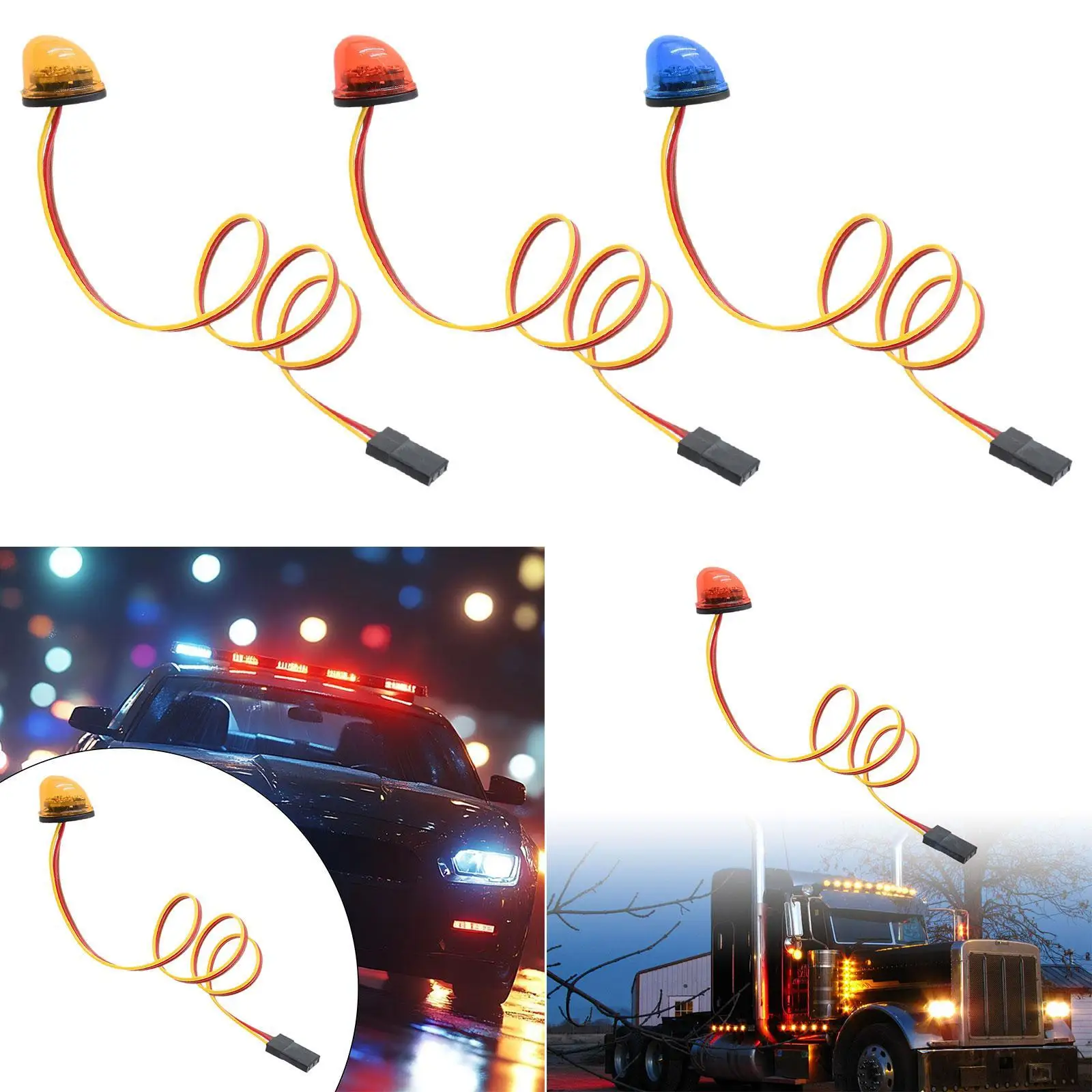 

RC Мигающий светодиодный светильник Светодиодная лампа Вращающийся маяк RC Автомобильный светодиодный светильник Светодиодный стробоскоп