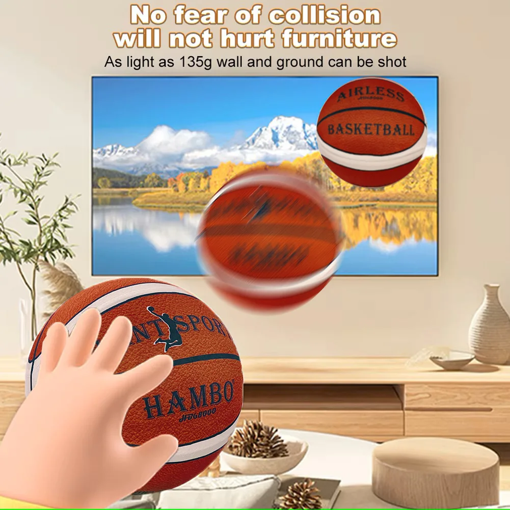 ผ้าคลุมบาสเก็ตบอล Silent ในร่ม Size7 # /6 # /5 #   ลูกบอลปิดเสียงโฟมยืดหยุ่นสูงนุ่มไม่มีเสียงรบกวนลูกกีฬาผู้ใหญ่และเด็กเกมกีฬา