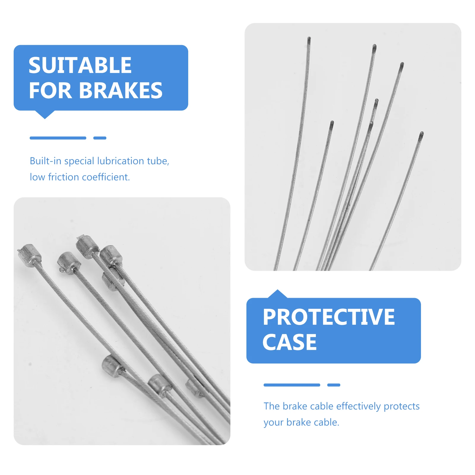 

8pc Universal Bike Shifting Cable Kit For Mountain Road Bicycle Internal External Wiring Ptfe Brake Shifting Core Protection