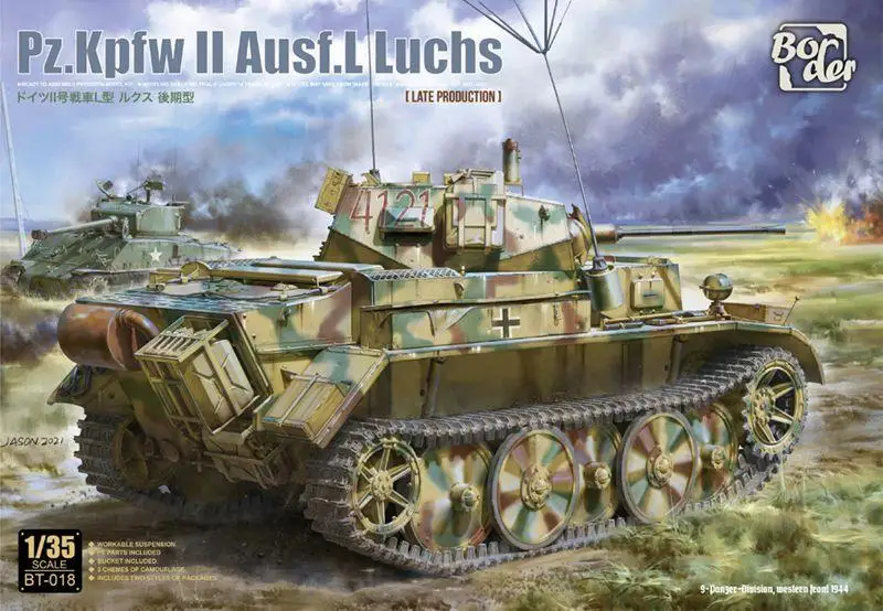 

Border BT-018 1/35 Scale Pz.Kpfw II Ausf.L luchs LATE PRODUCTION MODEL KIT