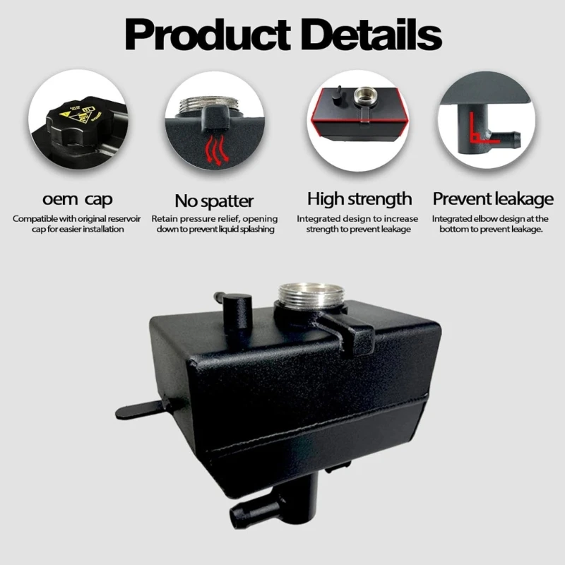 

Front Engine Coolant Reservoir Expansion Bottle System for 2018-2024 68364312AC 68364312AA Replacement Part X37F