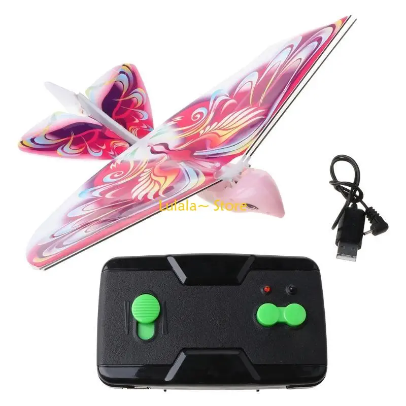 Y4QA 2.4G النسر الكهربائي التحكم عن بعد بيونيك الطيور تحلق الجناح ترفرف محاكاة لعبة طيور هدية للأطفال الأطفال #5