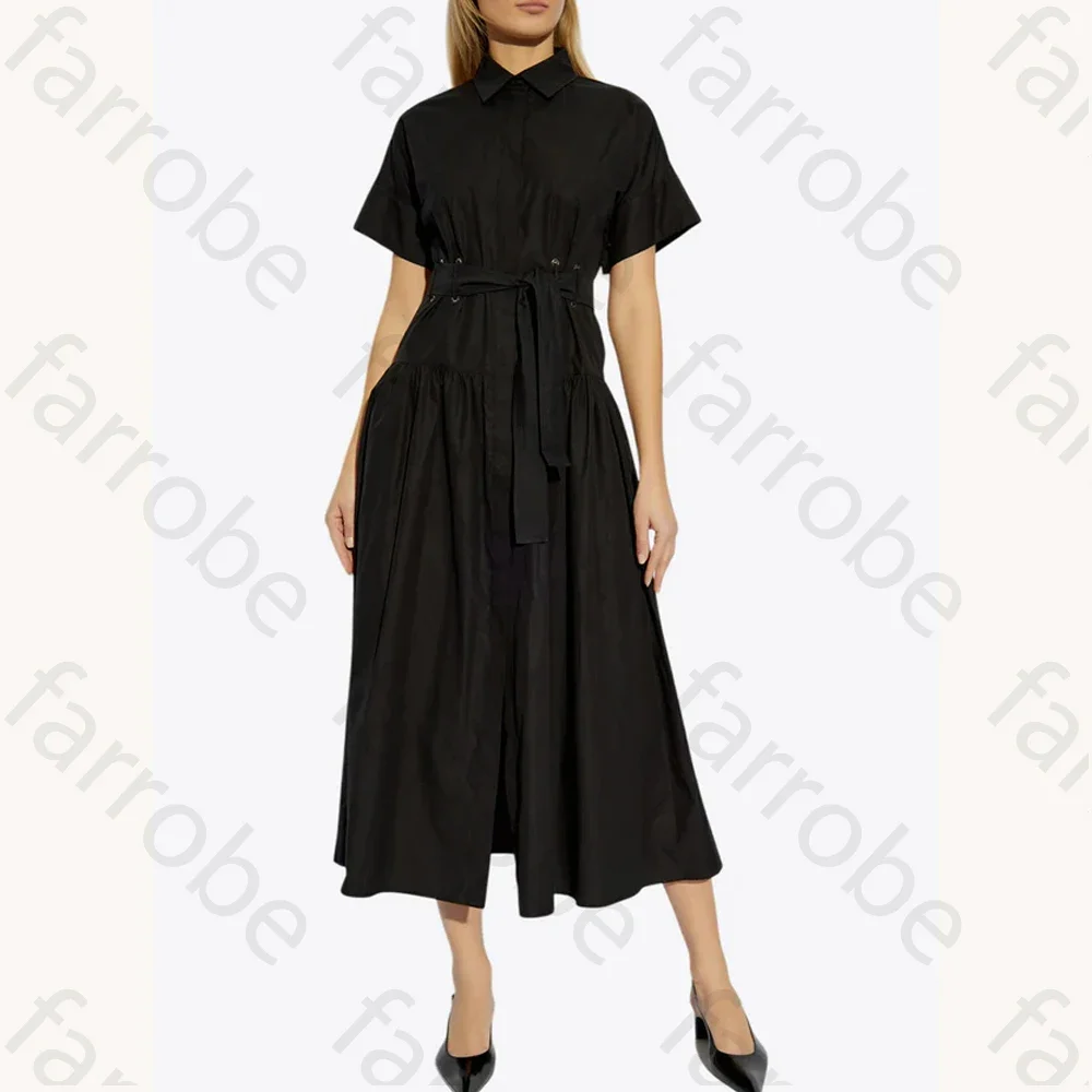 Customized Sexy Elegant Midi Shirt Dress A-Line Evening Dresses Occasion Formal Exquisite High Quality Prom Party Gown for Women