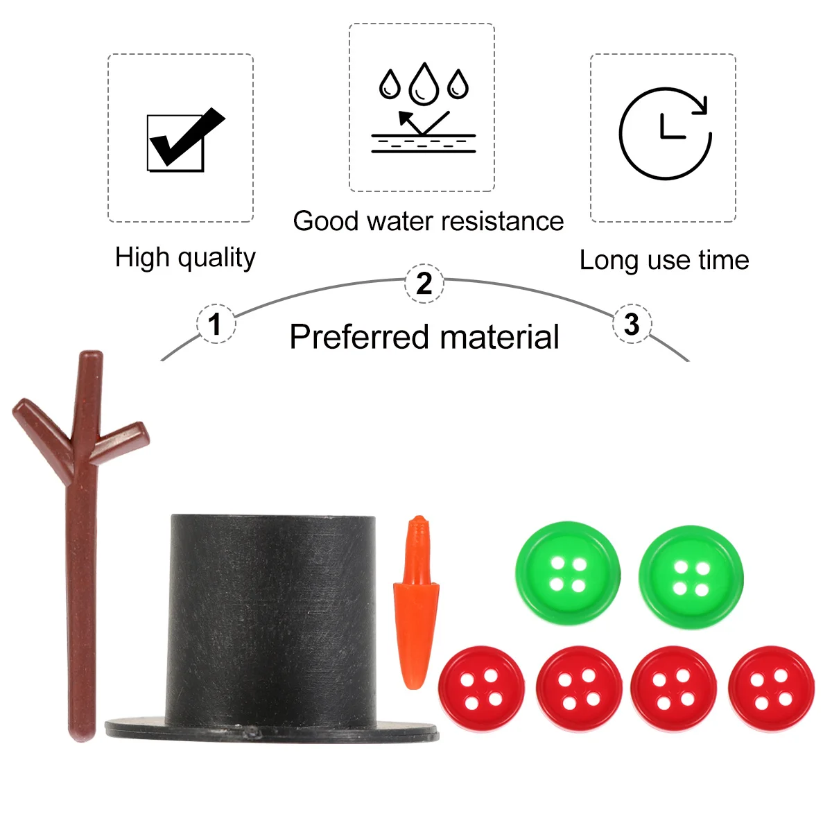 

Alasum 50 Sets Snowman Building Kit Christmas Craft Outdoor Decorations Plastic Parent Child Toy Statue