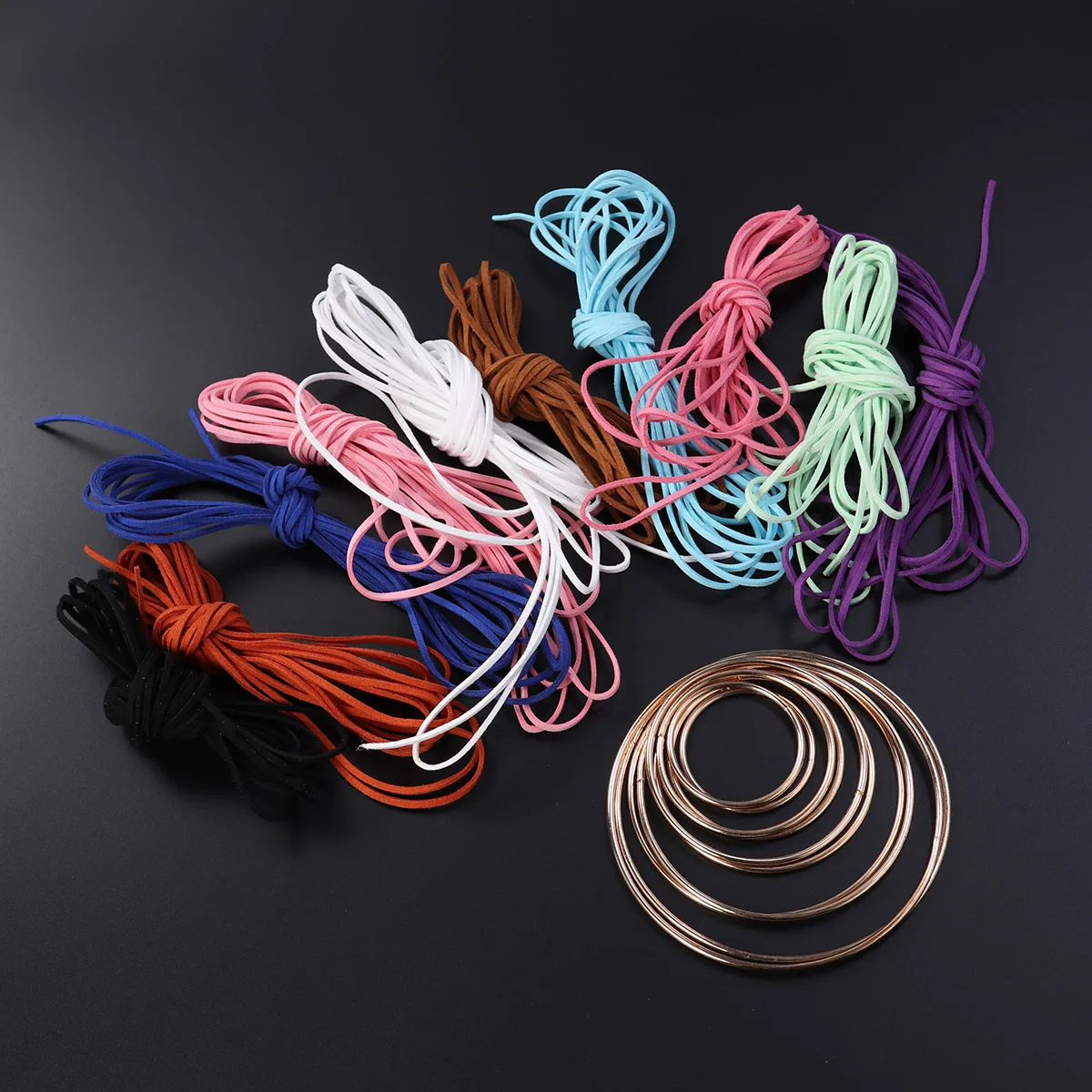 20 Pcs Dream Catcher Material Macrame Ring Metal Rings Hoop Craft Hoops Dreamcatcher