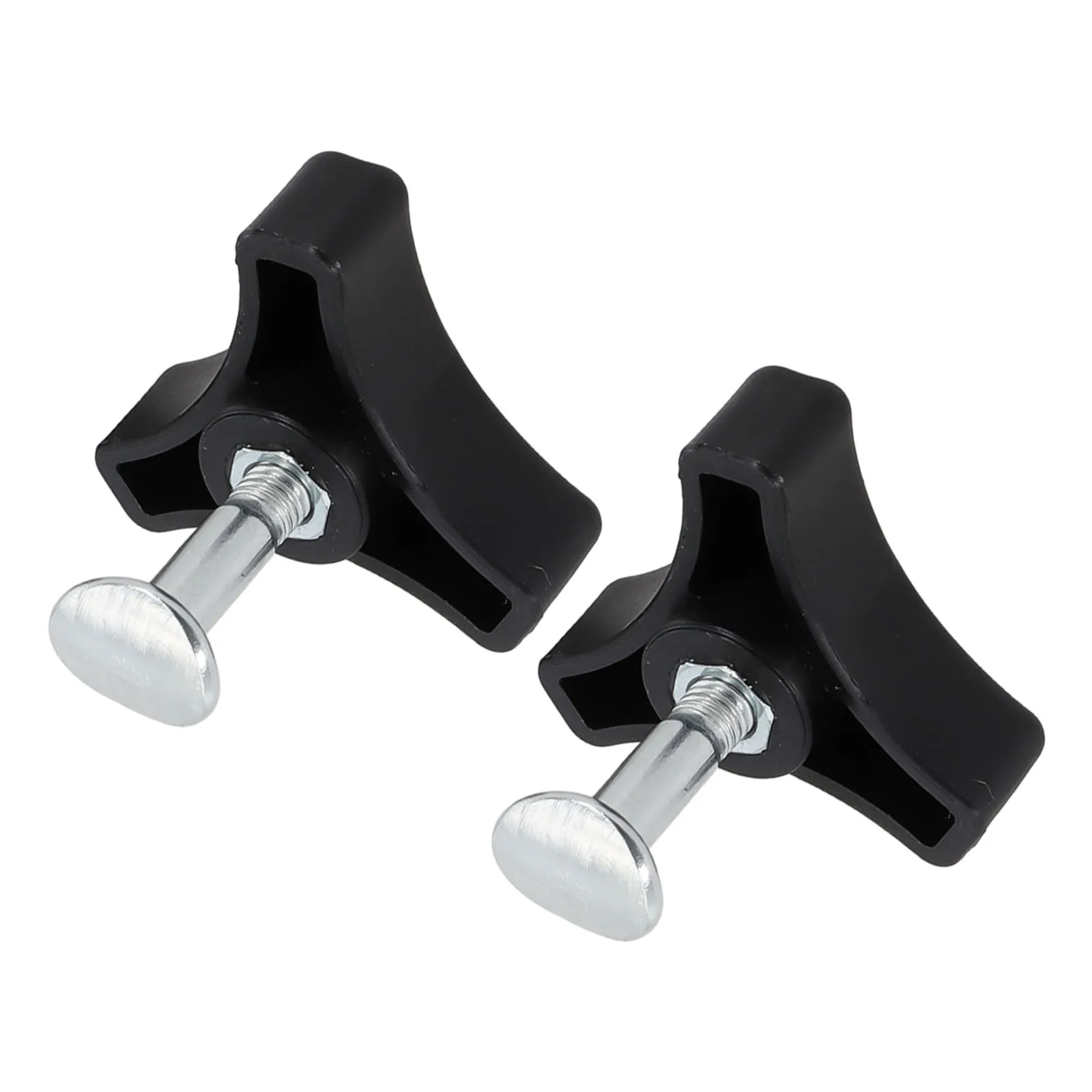 2pcs Plastic Triple-Cornered Triangles Knob Handle Replacement Parts Nut Screw For Lawn Mower Machine Bolt Screws
