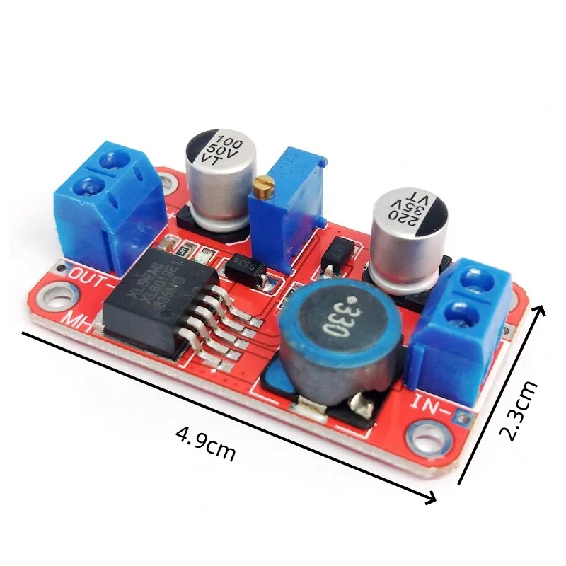 1Pc 5A DC-DC Step Up Power Module Boost Volt Converter 3.3V-35V To 5V 6V 9V 12V 24V XL6019 Adjustable Output Regulator image 2