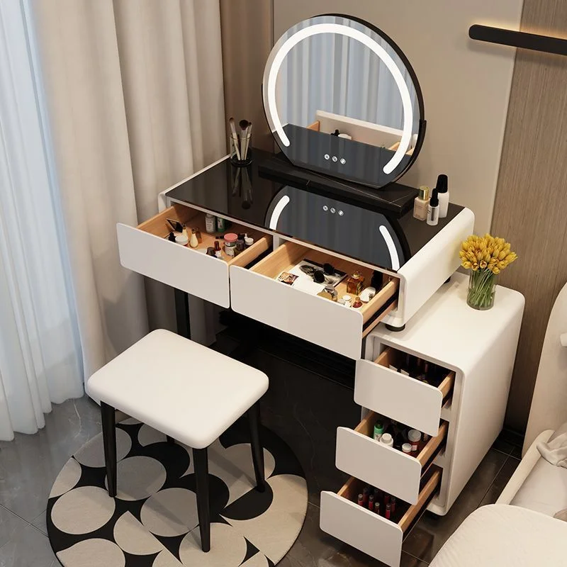 Smart Dresser Wireless Charging Light Nordic Bedroom Makeup Table Modern Simple Multi-functional Princess Dressing Table