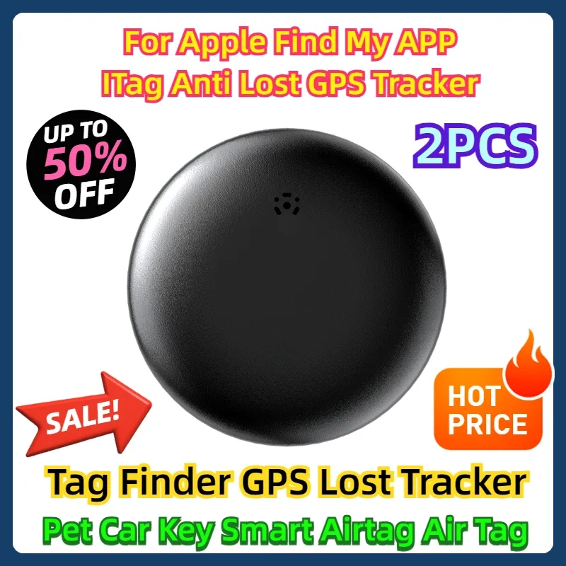 2PCS For Apple Find My APP ITag Anti Lost GPS Tracker Tag Finder GPS Lost Tracker Pet Car Key Smart Airtag Air Tag Wireless Tag